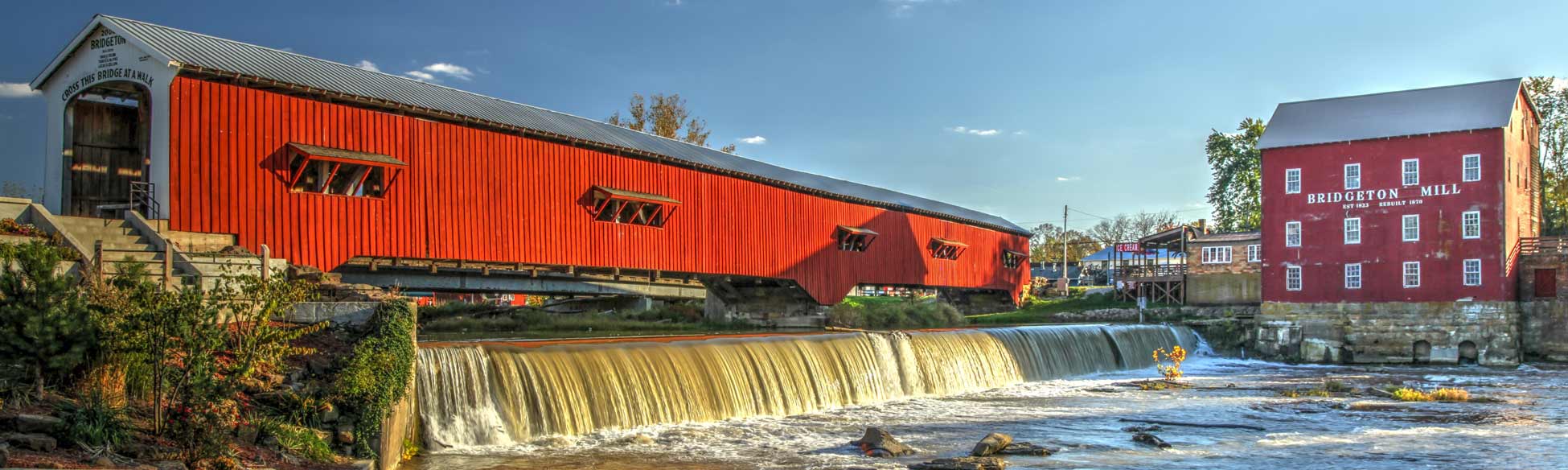 Bridgeton Covered Bridge and Mill, Bridgeton, Indiana